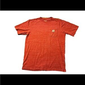 Carhartt Large Tall Original Fit Short Sleeve Men's Red Pocket T-Shirt